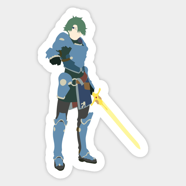 Minimalist Alm Sticker by Blitzitron25